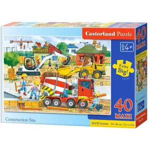 Castorland Legpuzzel Construction Site Junior 40-delig