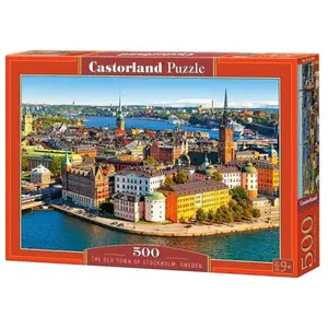 Puzzle Castorland - La vieille ville de Stockholm, 500 pièces pas cher