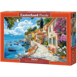 Castorland Puzzle Mittelmeer-Wanderweg 500 dlks (500 pièces) pas cher