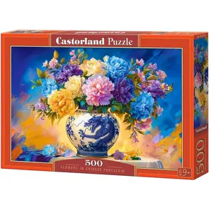Castorland Puzzle Blumen aus schwarzem Porzellan 500 dlks (500 pièces) pas cher