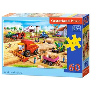 Castorland Puzzle 60 Arbeit auf dem Bauernhof (60 pièces) pas cher