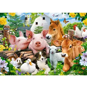 Castorland Farm Friends, puzzle de 60 pièces (60 pièces)