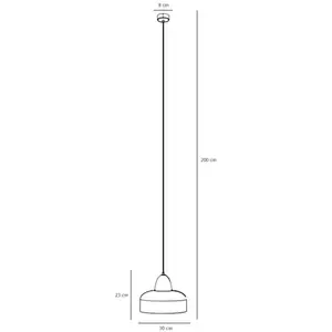 Como Crème Hanglamp 1-Lichts - Stijlvol & Verstelbaar
