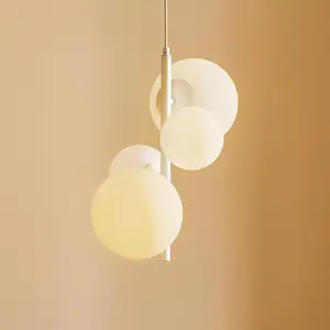 Bloom Hanglamp Wit 4-Lichts E14 - Stijlvolle Verlichting pas cher