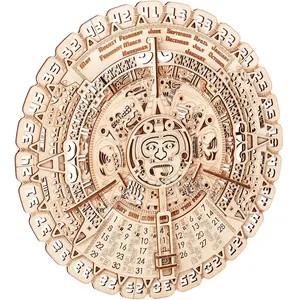 WoodTrick Wood Trick - Modelbouw 3D houten puzzel Mayan calendar (Mayan kalender) - 73 stuks - Geen lijm noch verf nodig! pas cher