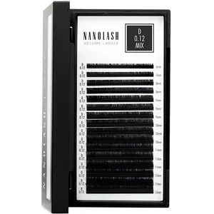 Nanolash Faux cils Extension Cils pour Extension Professionnelle (0.12 D, MIX 6-13mm) pas cher