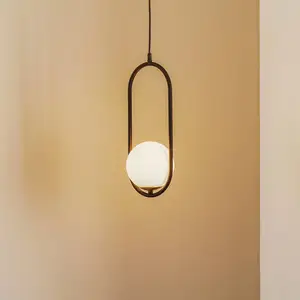 Jupiter IGON compacte gelakte hanglamp E14 1-lichts pas cher