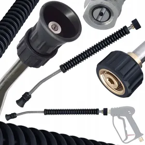 ROSFIX Lance Haute Pression Coudée 50 cm 15° M22x1.5 Inox Poignée A... pas cher
