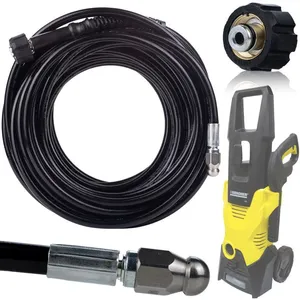 ROSFIX Tuyau de nettoyage des égouts 20m filetage M22 pour nettoyeur haute pression Kärcher K2 K3 K4 K5 K6 K7 pas cher