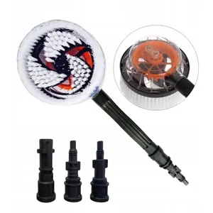 ROSFIX Brosse Rotative pour Nettoyeur Haute Pression Tête à Eau Motrice 3 Adaptateurs Compatible Kärcher Lavor B&D pas cher