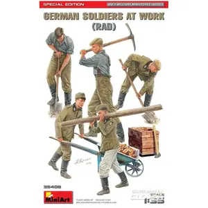 Miniart - German Soldiers At Work (Rad) Special Editionmaquette Figuri...