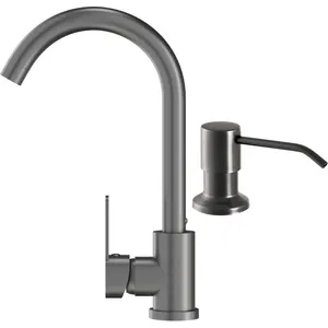 Granitan Keukenmengkraan met Dispenser Gun Grey Metaal Prestige pas cher