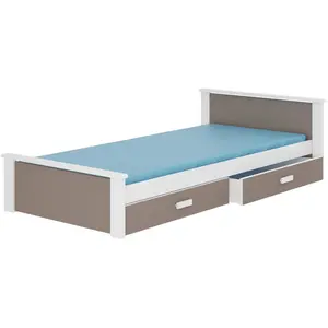 ADRK Furniture, Lit pour enfant, Lit avec matelas ALDEX 200x90 pas cher