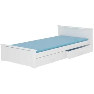 ADRK Furniture, Lit pour enfant, Lit avec matelas ALDEX 200x90 (200cm x 90cm) pas cher