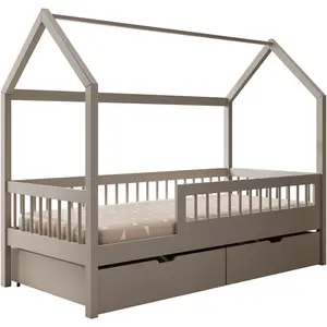 ADRK Furniture, Lit pour enfant, Lit de maison Galicja pas cher