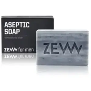 ZEW for Men Aseptic Soap with colloidal silver Zeepblok pas cher
