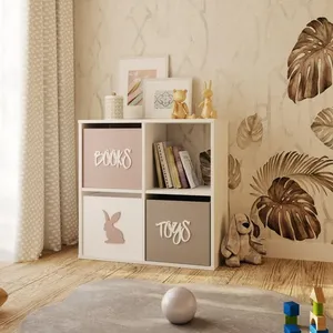KOBI L'étagère Loni 2x2 - Blanche - 4 espaces de rangement - utilisation polyvalente pas cher