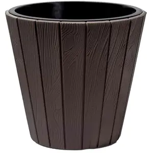 Prosperplast Pot Rond Woode - Ø 488 Mm - Marron Brun pas cher