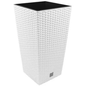 Prosperplast Pot de fleur Rato Square Blanc 40cm 92L pas cher
