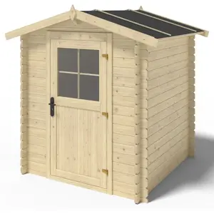 Abri de jardin bois - ALTANKA - DOM593 - Porte simple - Couleur nature... pas cher