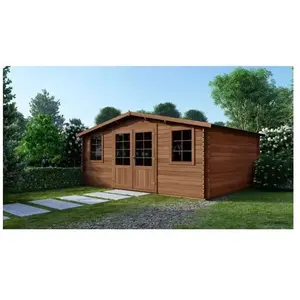 Abri de jardin en bois - 34,80m2 - 5,90x5,90m - Traité - Ep. 45mm - Co...