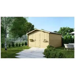 Abri de jardin en bois - ALTANKA - DOM149 - Couleur naturel - Ep. 28mm... pas cher