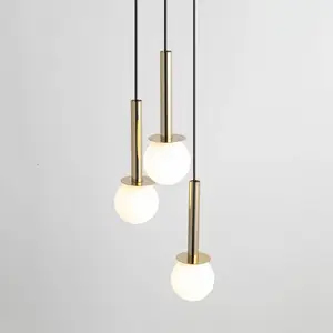 DAISY 3 hanglamp met melkglazen bol - Sigma Verlichting pas cher