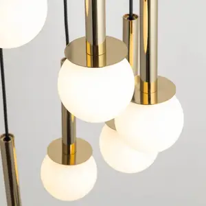DAISY 5 hanglamp met melkglazen bol - Sigma Verlichting