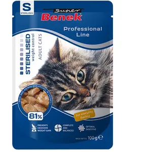 Super Benek Nourriture pour chat Sterilised Oiseaux 100 g pas cher