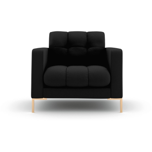 Cosmopolitan Design, Fauteuil, Fauteuil, "Bali", 1 Place, Noir, 87x96x75 Fabriqué en Europe pas cher