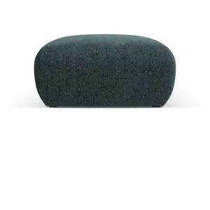 Maison Heritage, Tabouret, Pouf, "Theo", 1 Place, Pétrole, 75x75x36 Fa...