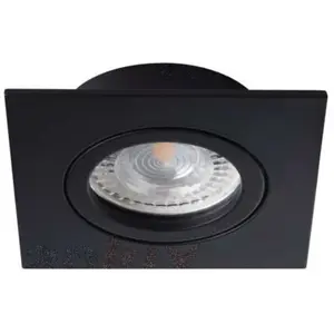 Kanlux S.A. - LED inbouwspot Premium mat zwart - Zaagmaat 70-74mm buitenmaat 82x82mm pas cher