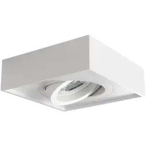 Comparateur de prix : KANLUX Support de spot encastrable perçage 85mm carré Blanc KL-28780
