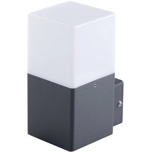 Kanlux S.A. - LED Wandlamp buiten VADRA - 1x E27 aansluiting - Antraciet pas cher