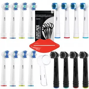 16x embouts de brosse à dents Floss, 3D White, Precision avec du charb... pas cher