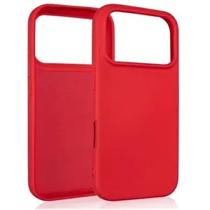 Beline Silicone Case for iPhone 17 Pro Red (Apple iPhone 17 Pro), Coque pour téléphone portable, Rouge pas cher