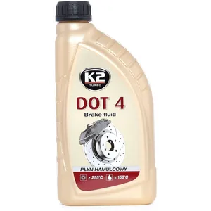 k2 dot4 1 liter remvloeistof - vol synthetische rem vloeistof - hoogwaardige remolie voor zwaar belastbare auto's - dot 4 rem olie