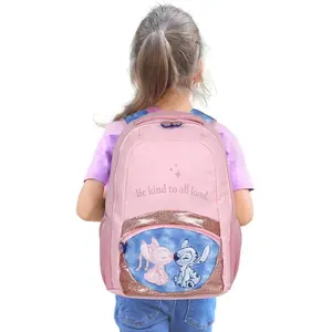 DISNEY Stitch RENFORCÉ ac à dos scolaire CARTABLE décole pour filles p... pas cher