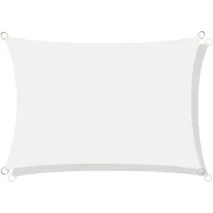 Voile d'ombrage imperméable en nylon 3x5 m blanc pas cher