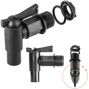 Robinet KADAX pour Réservoir 3/4" Noir en Plastique Durable, Design Él...Vendu parbol