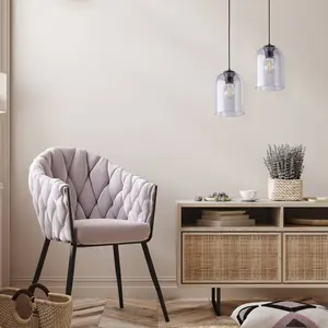 TK Lighting MOLLY PURPLE hanglamp - Modern design, paar glas, E27 pas cher