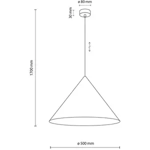 TK-Lighting CONO Hanglamp E27 Be ig - Modern Loft Design pas cher