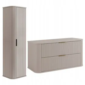 RODAN Ensemble de Meubles de Salle de Bain ELEGANCE - Meuble pour Vasq... pas cher