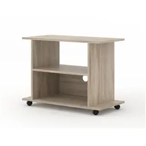 Meuble TV avec roulettes sous main universel Yogi 80 cm salon Hi-Fi co... pas cher