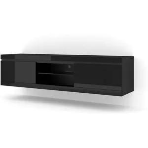 Meuble TV Stand universel NET 180cm noir brillantVendu parcdiscount