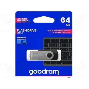 Clé USB GOODRAM UTS3 64 Go USB 3.1 noir - Jusqu'à 60 Mo/s pas cher
