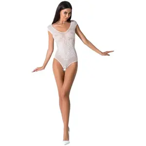 Passion Woman - Erotische Body - Open Kruis - Prachtig Patroon - Wit - One Size pas cher