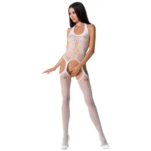 PASSION WOMAN BODYSTOCKINGS | Passion Woman Bs059 Bodystocking White One Size