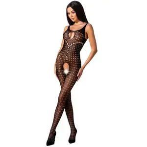 Passion - Woman Bs078 Bodystocking One Size Black
