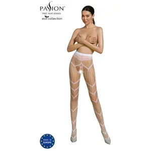 PE ECO Strumpfhose ouvert S006 white